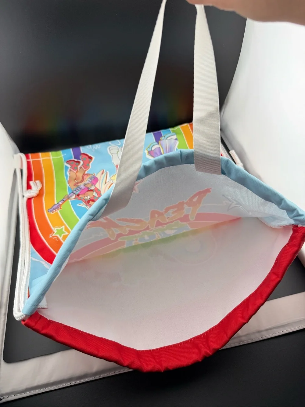 POP MART Peach Riot Rainbow Riot Drawstring Backpack NEW SEALED